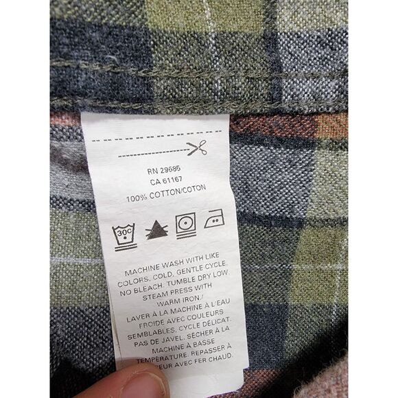 Pendleton Mason Plaid Flannel Long Sleeve Button Shirt - Medium - Picture 5 of 6